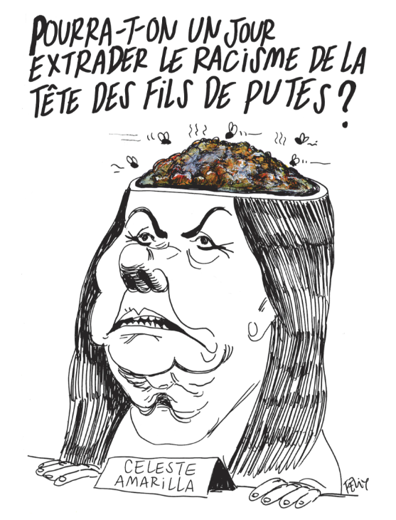 Charlie Hebdo vuelve a apuntar contra Celeste Amarilla con otra caricatura tras sus expresiones contra Kylian Mbappé