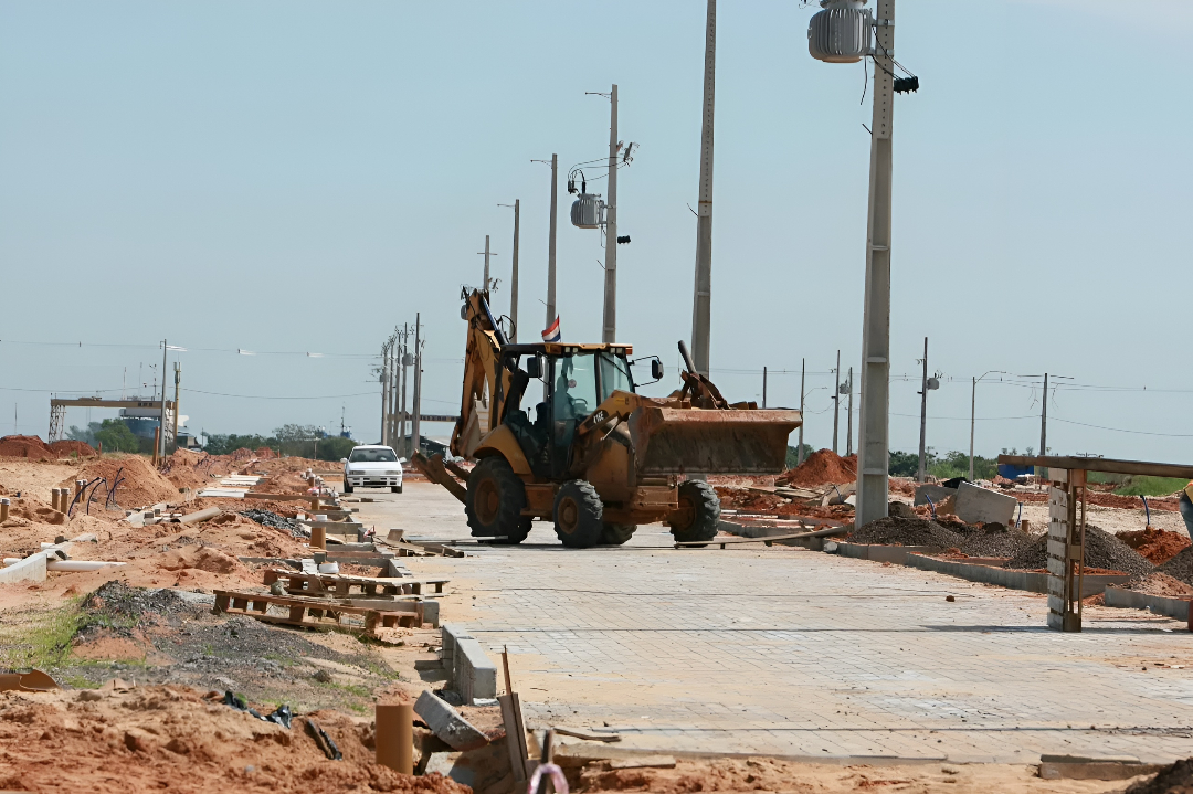 Nuevo barrio del Bañado Tacumbú llega al 66% de ejecución con G. 181.500 millones en obras para más de 2.500 familias