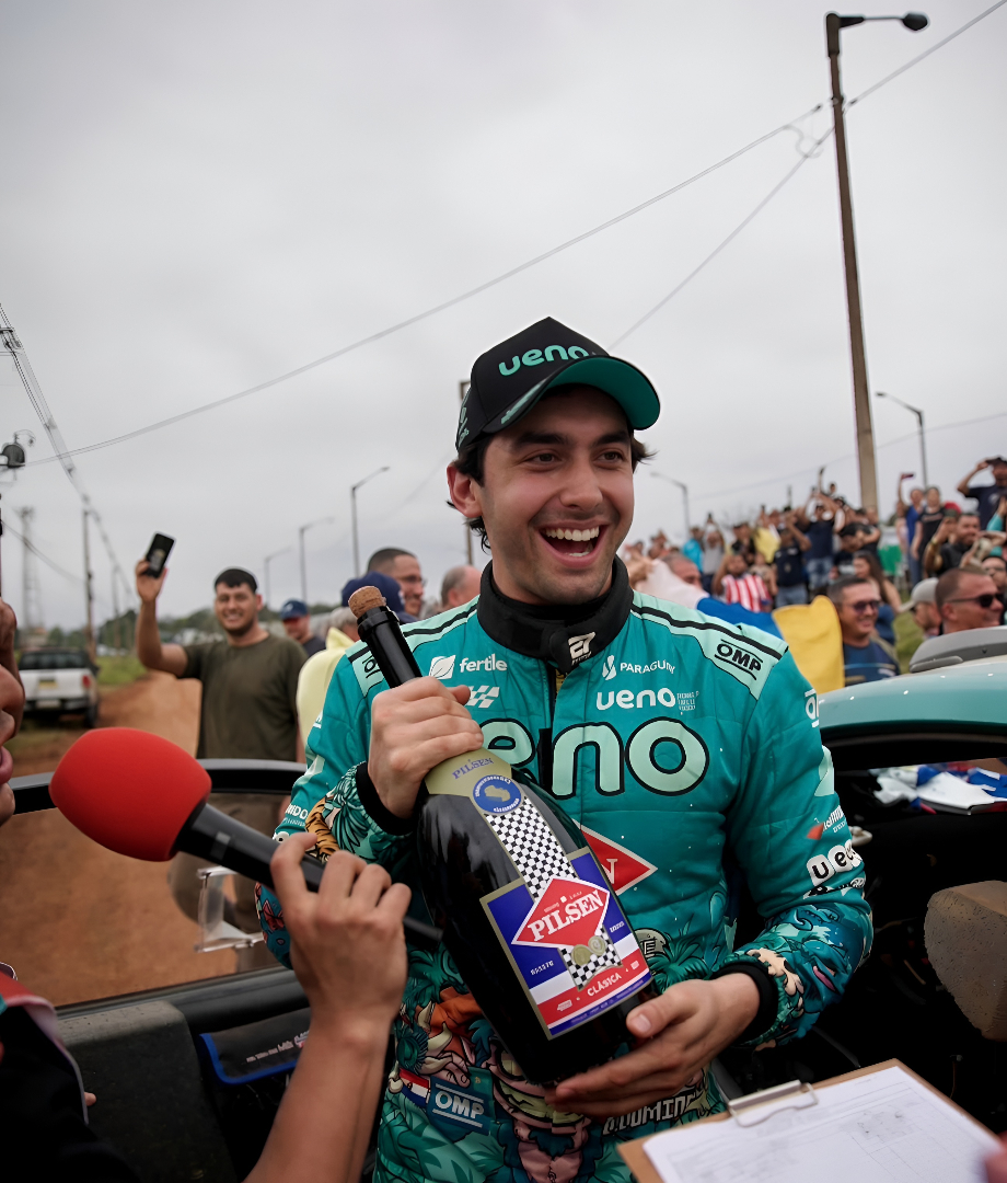 Diego Domínguez Bejarano hace historia al ganar la WRC2 del Rally del Paraguay y Alejandro Galanti completa el podio