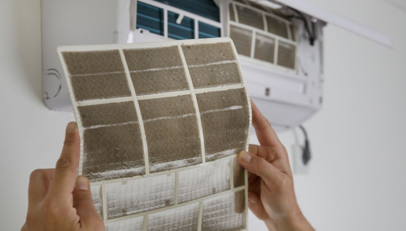 air conditioner smells like mildew​