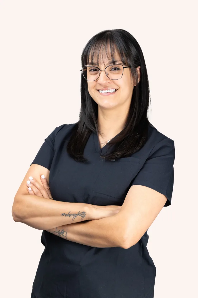 Smiling staff member at greeley dental care