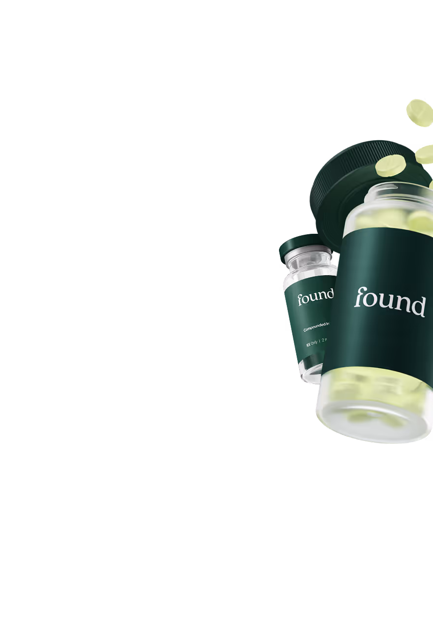 Abstract mockup of found medication bottles