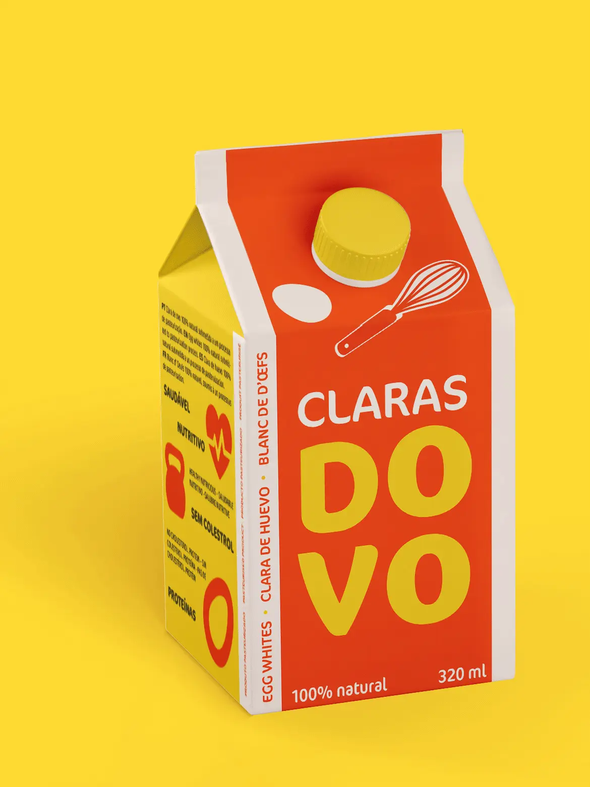 Package of egg whites
