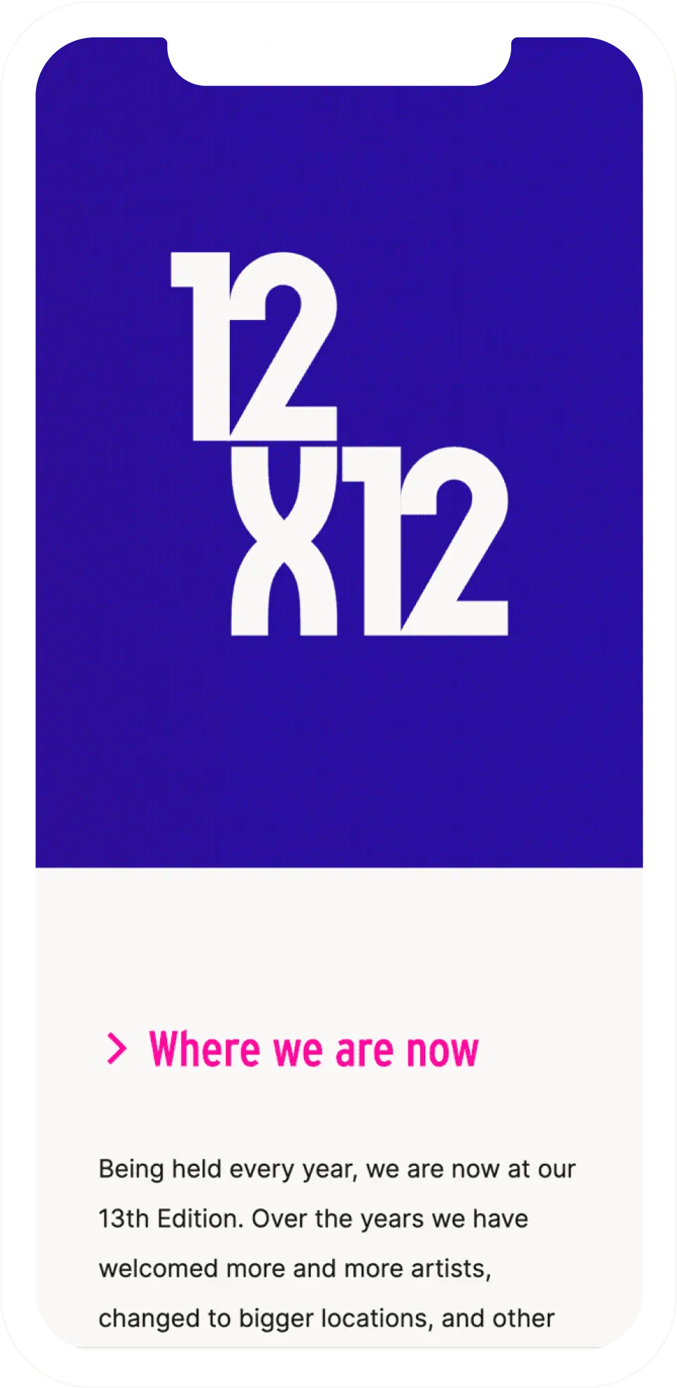 12x12 website on mobile