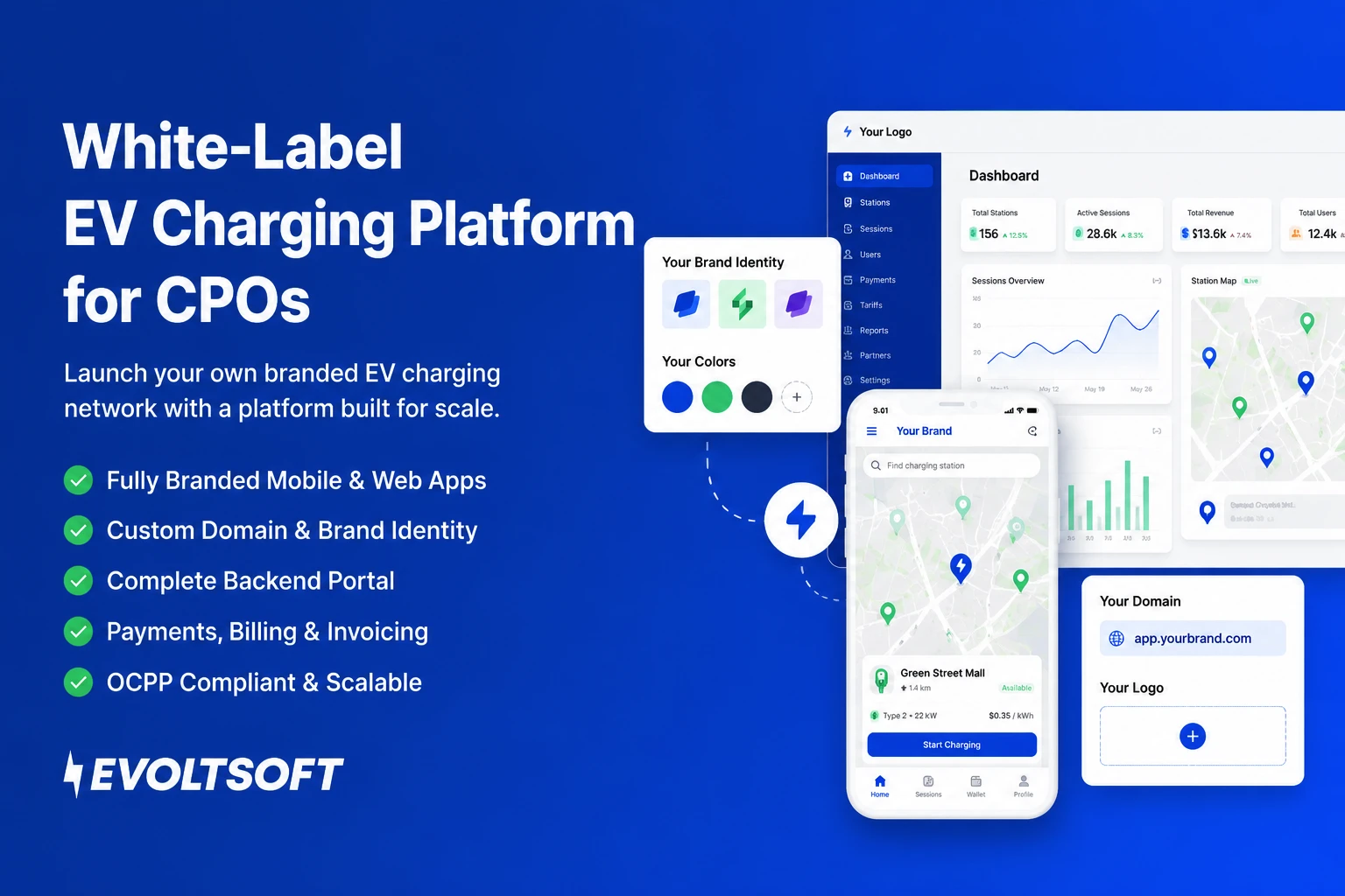 White-Label EV Charging Platform for CPOs