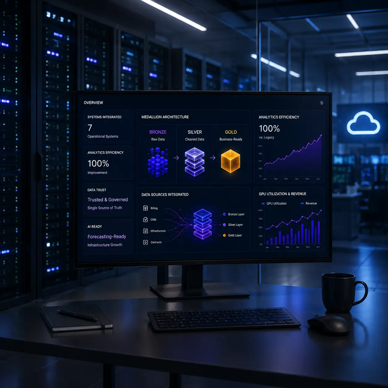 AI Cloud Provider Achieves 100% Analytics Efficiency with Medallion Architecture