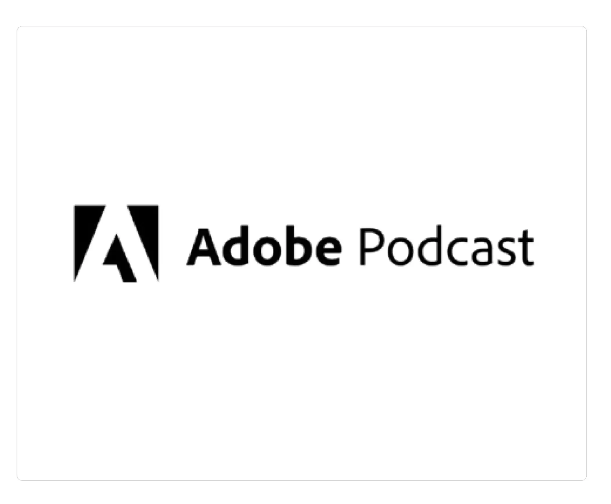 Adobe Podcast