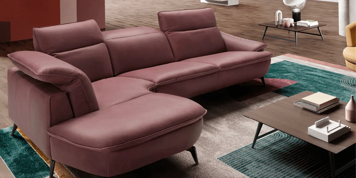 Italian leather sofa