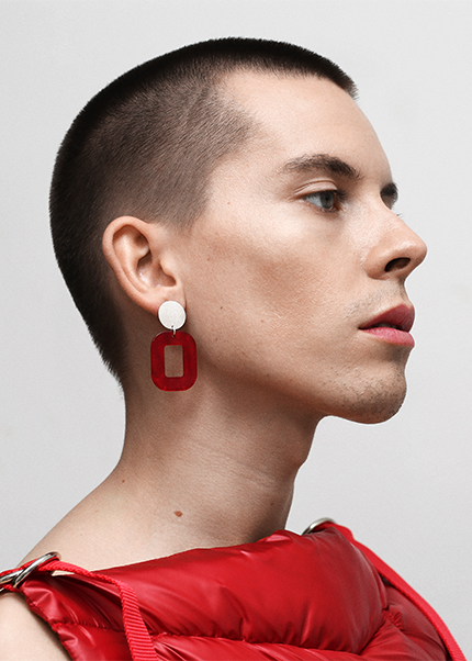 Jewelry portrait of Emil Ljungberg for PERSUEDE Copenhagen by Patrick Pankalla.