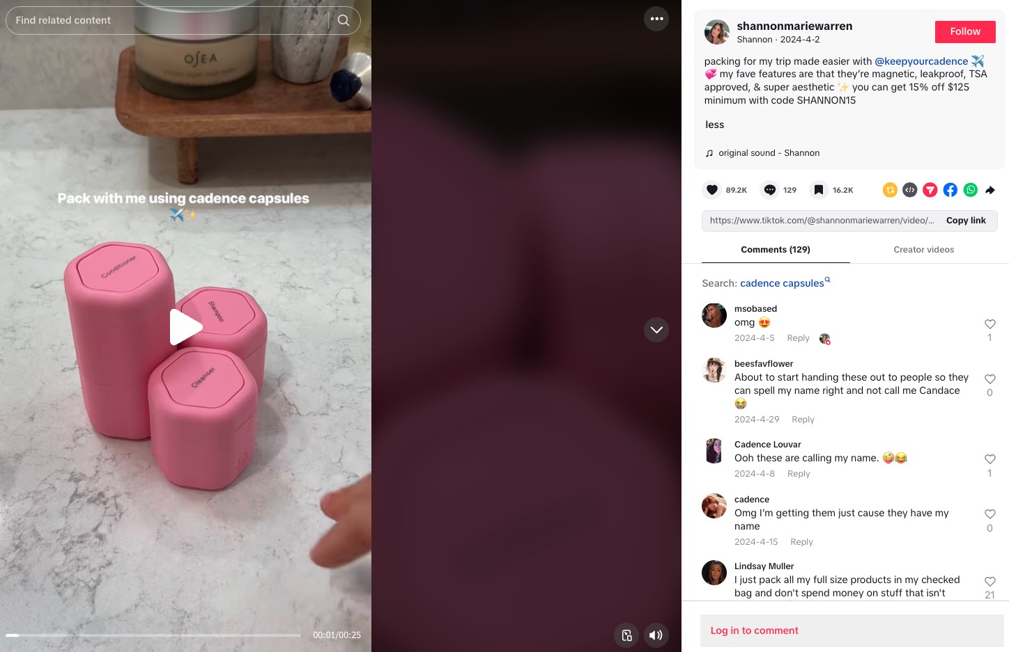 Influencer for travel products 