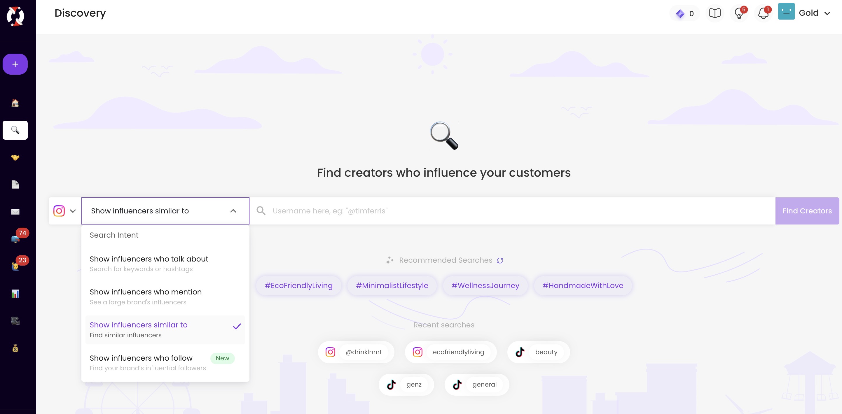 SARAL discovery feature