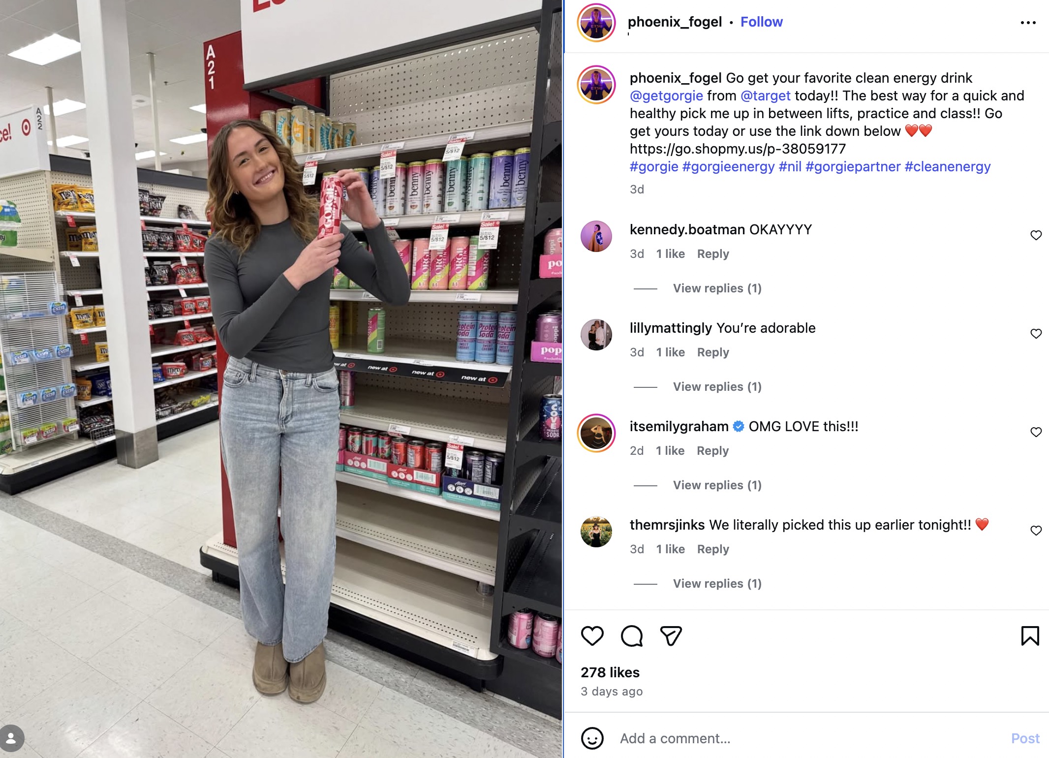 Gorgie's retail launch with influencers