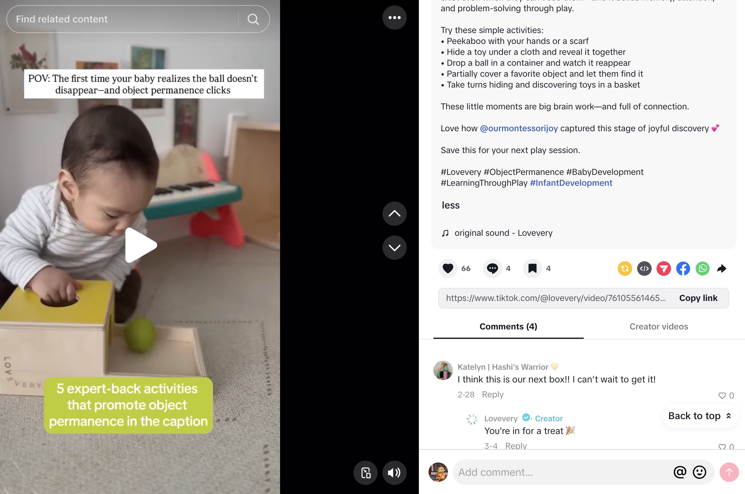 The brand showing up in the comments.