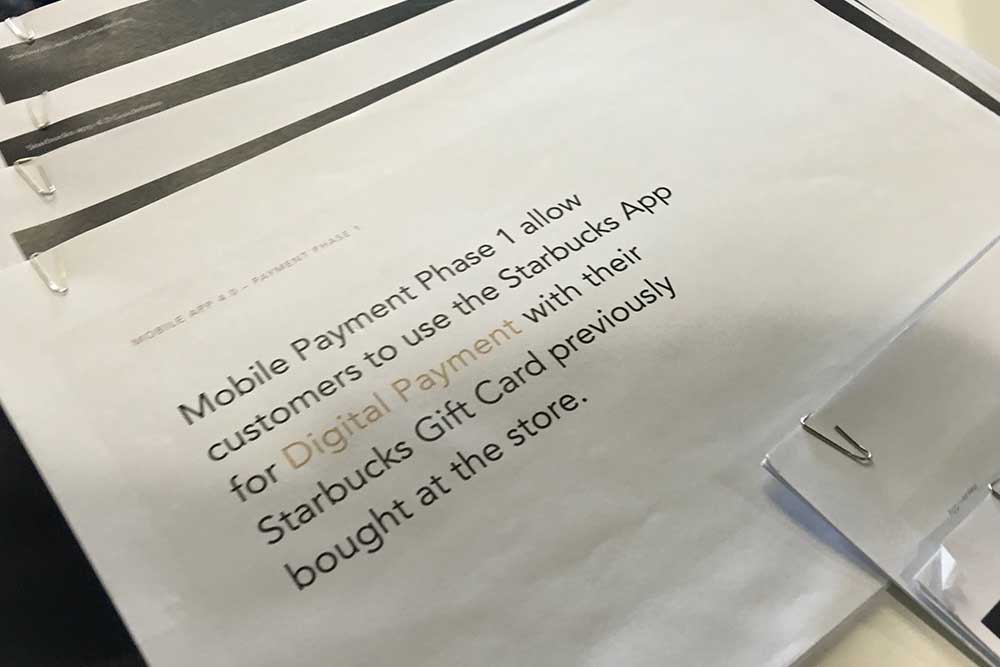 Starbucks digital payments powerpoint presentation.
