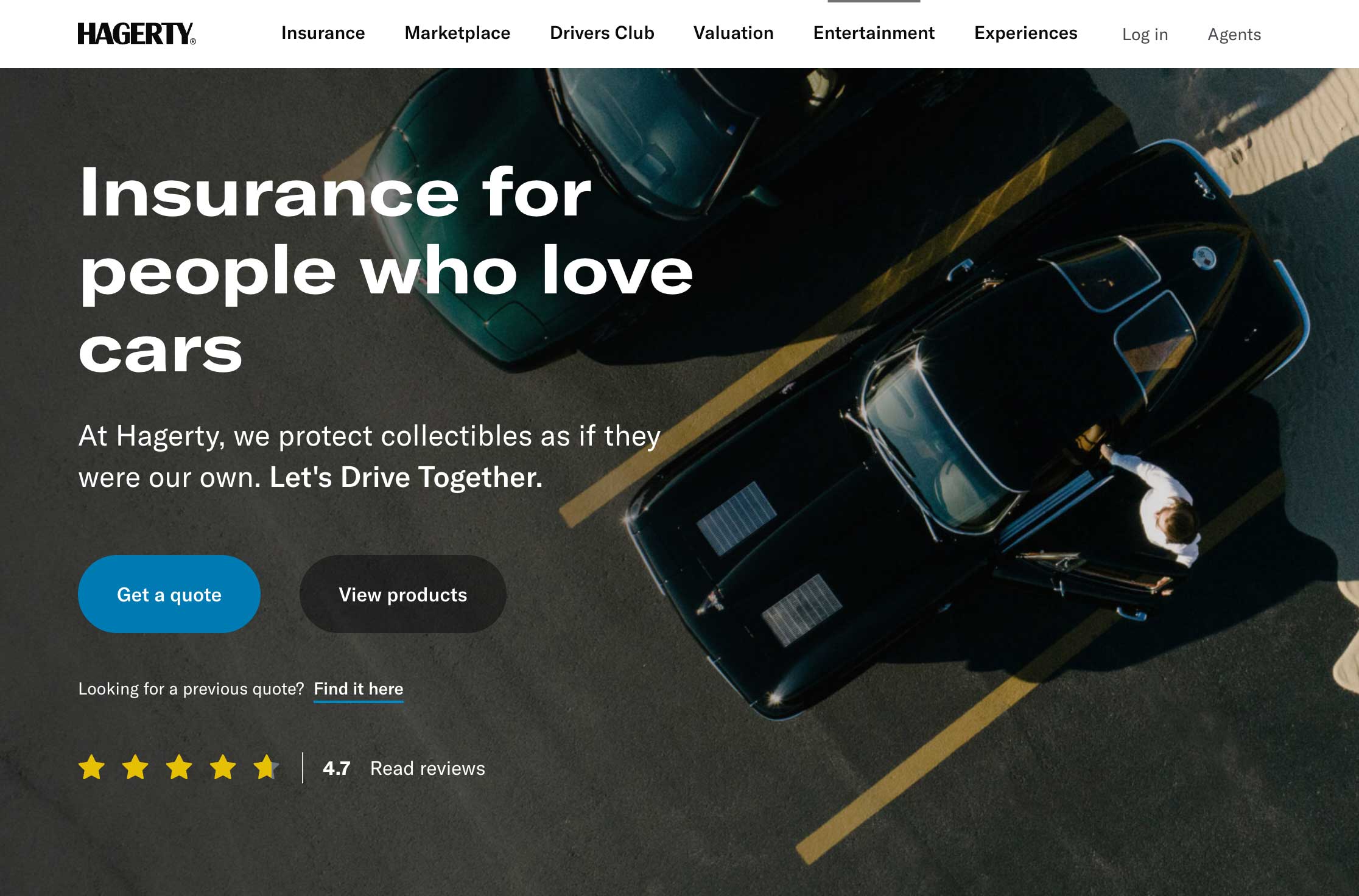 Hagerty Homepage Screenshot