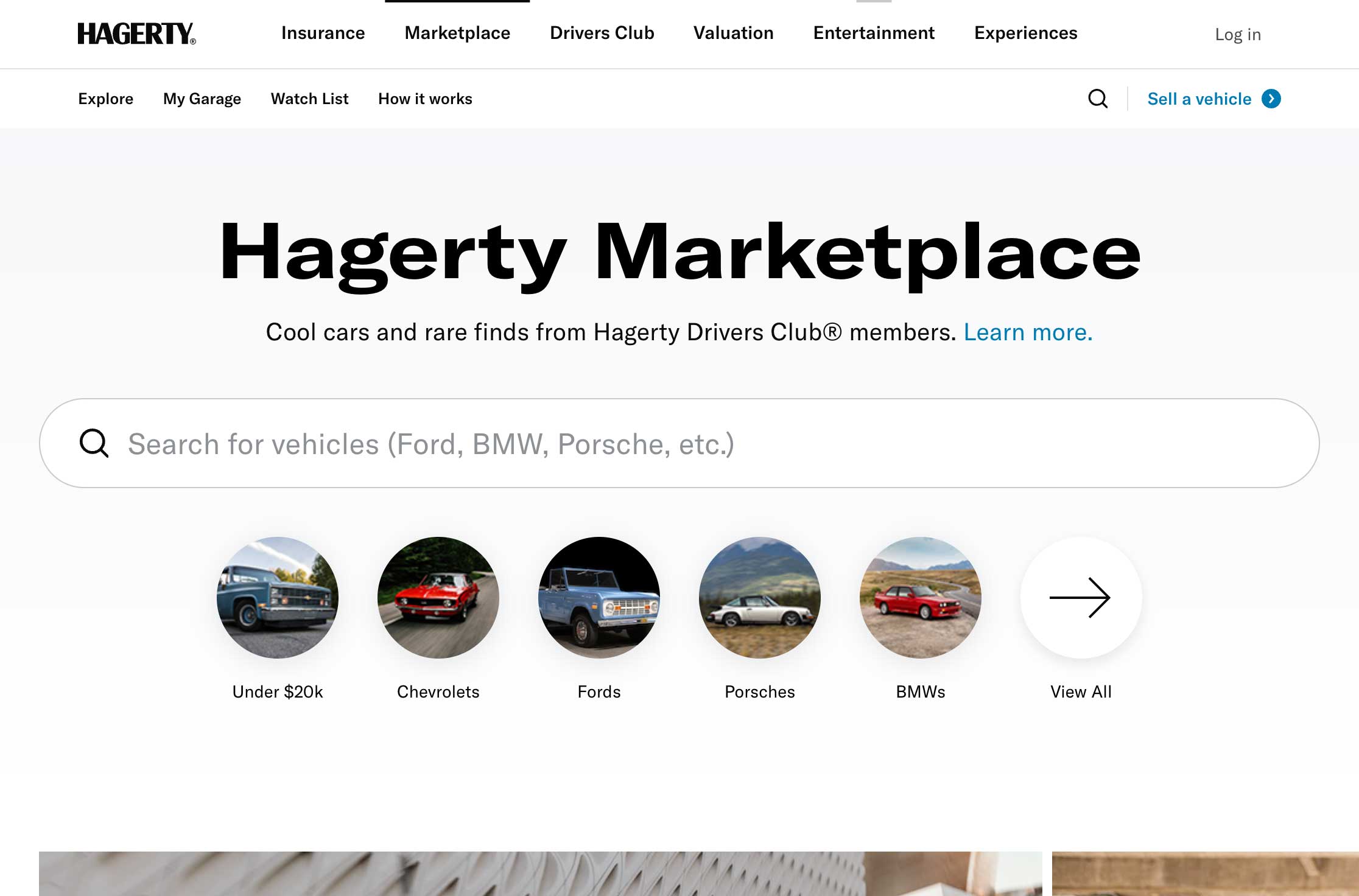 Hagerty Marketplace Screenshot