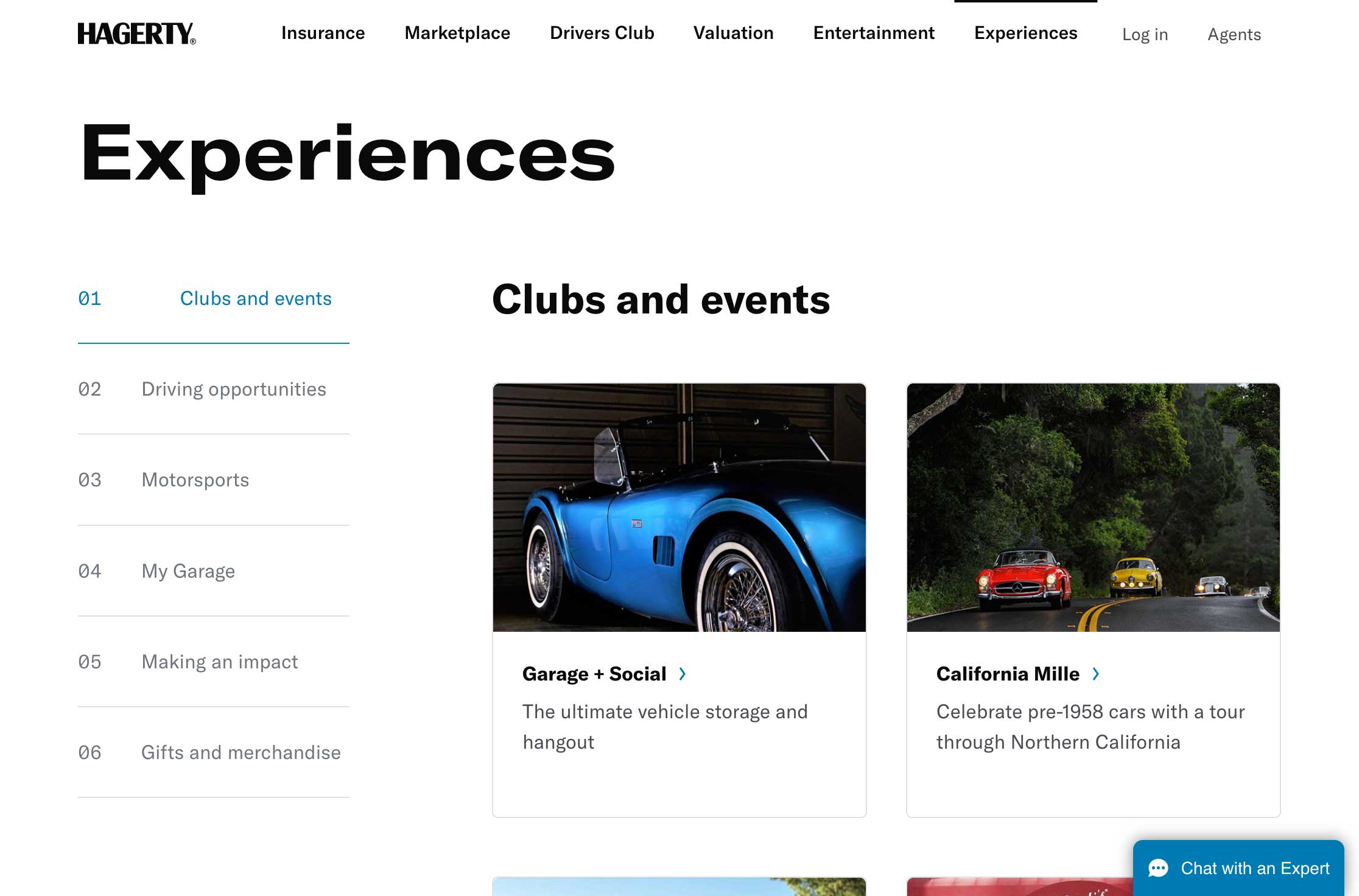 Hagerty Experiences, Clubs, Events