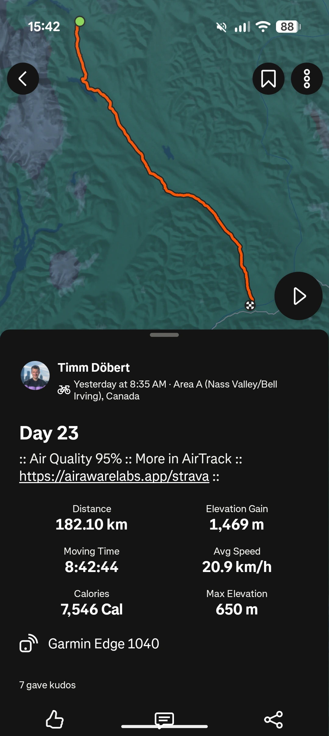 Sign up in the AirTrack app
