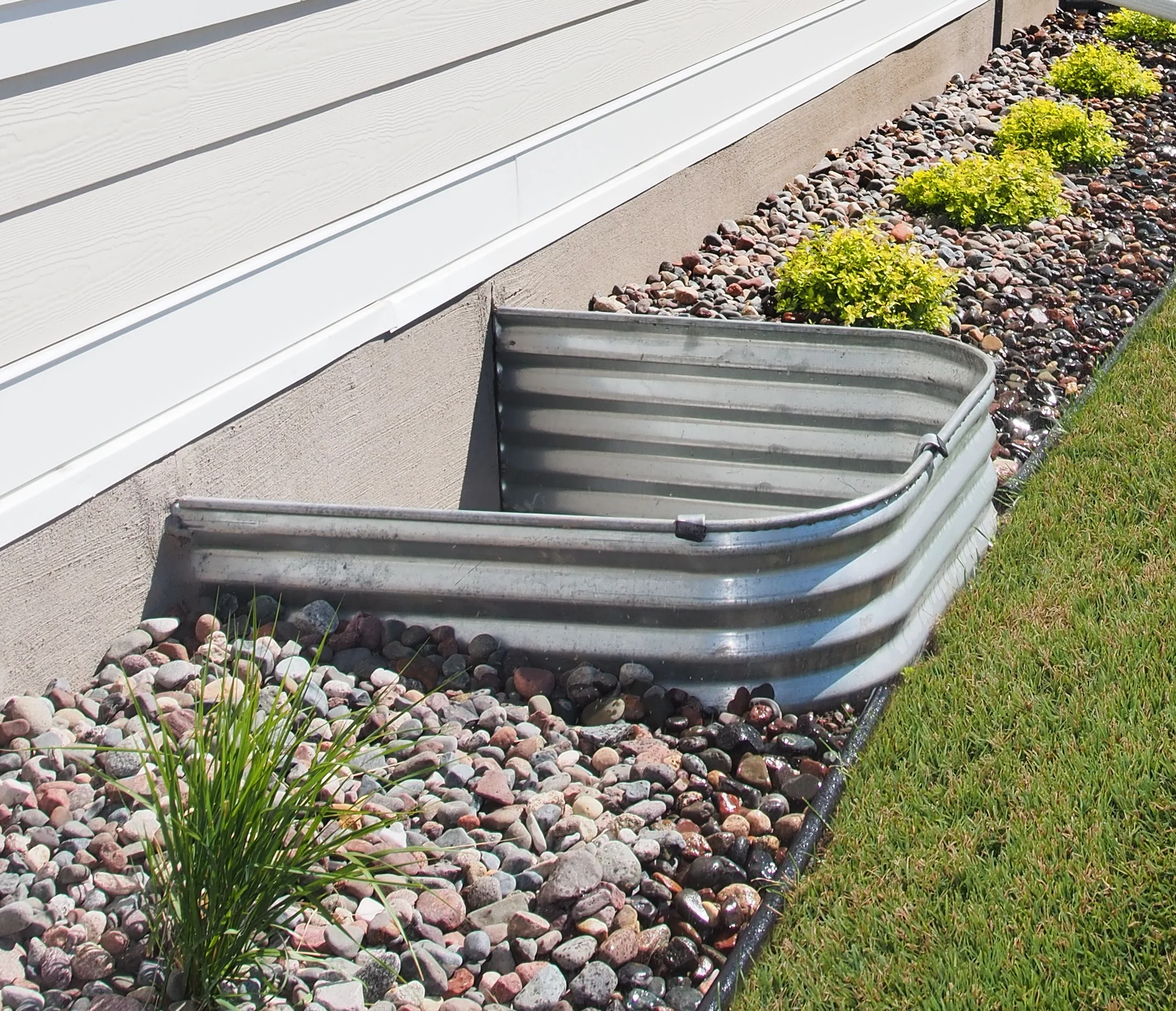 Steel Window Well Cover detail installation in DeWitt, Onondaga County, NY