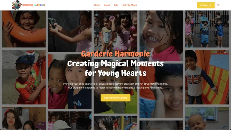 Garderie Harmonie Website