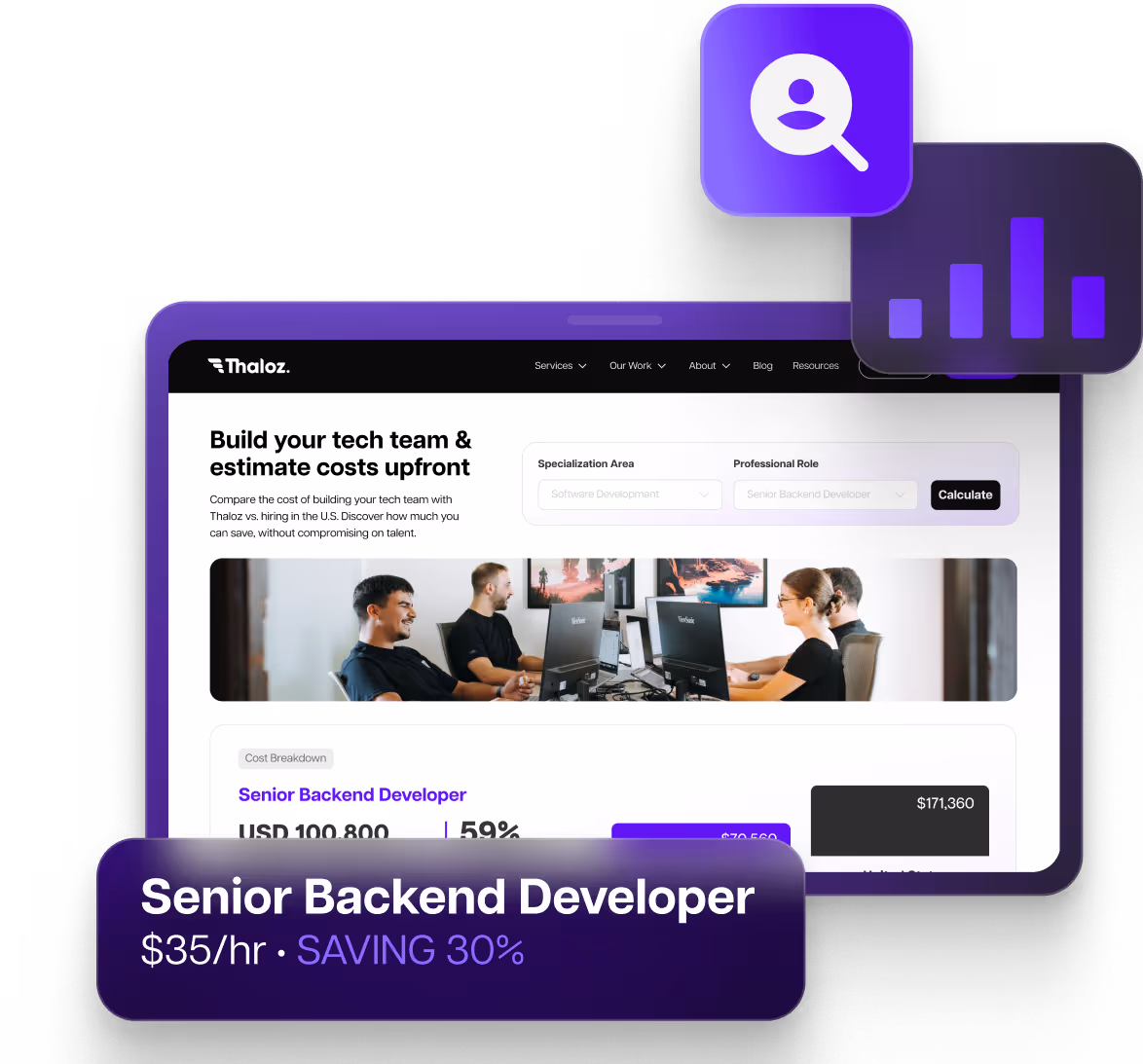 Laptop displaying UX/UI designs of mobile applications.
