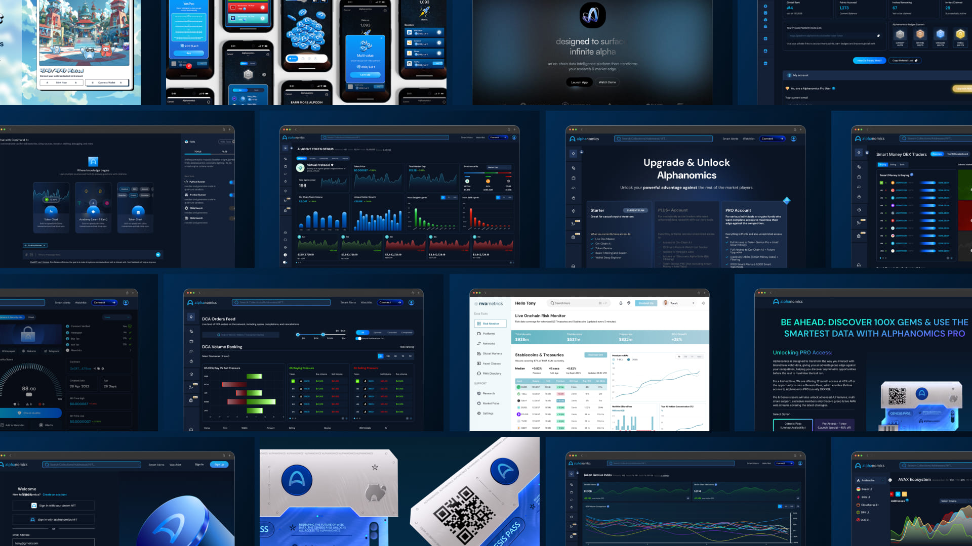 PotoDesign｜為專業交易者打造 Alphanomics.io 金融儀表 UI UX 設計