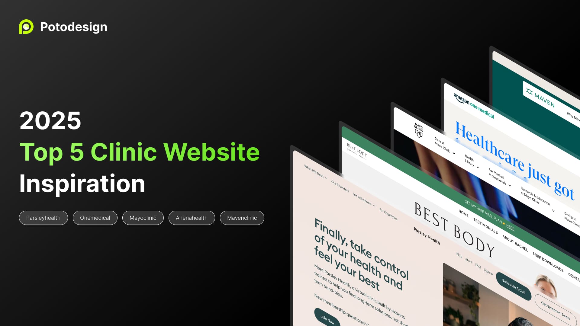 clinic website best practices 2025