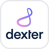 Dexter company logo with stylized purple and pink infinity symbol above the text.