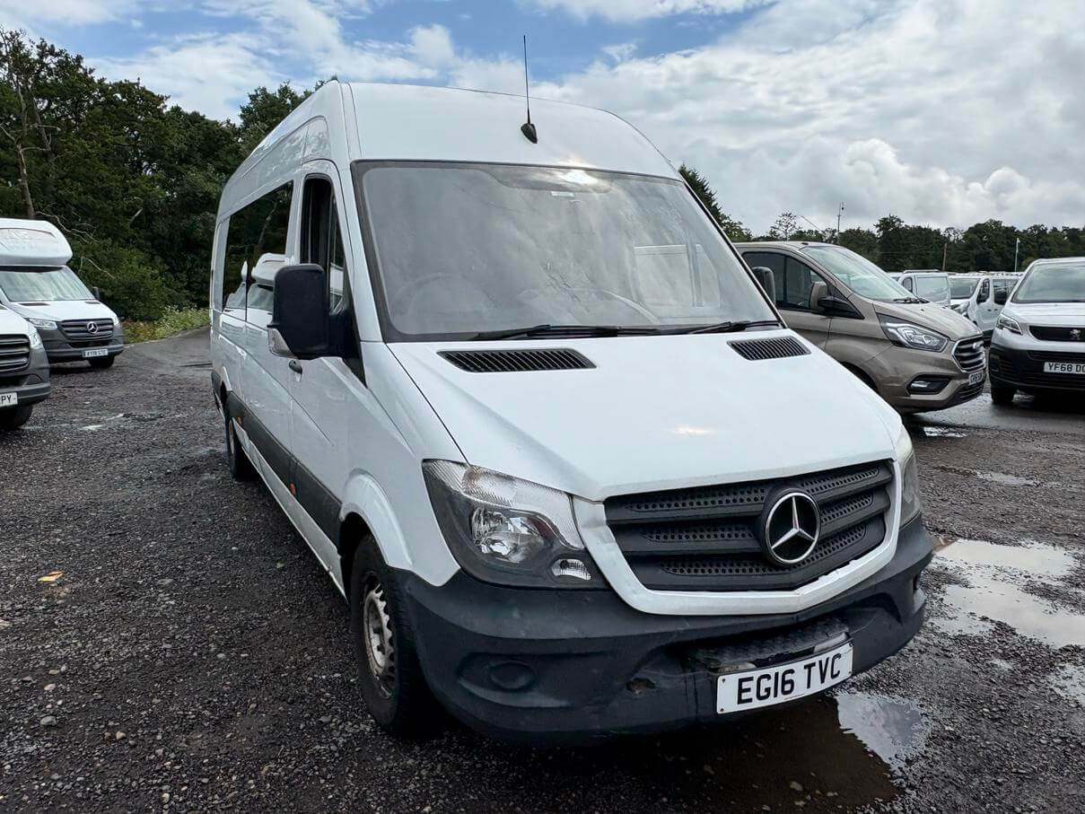 2016 Mercedes Sprinter 313 2.2 Cdi Lwb crew cab office van ideal camper No Vat