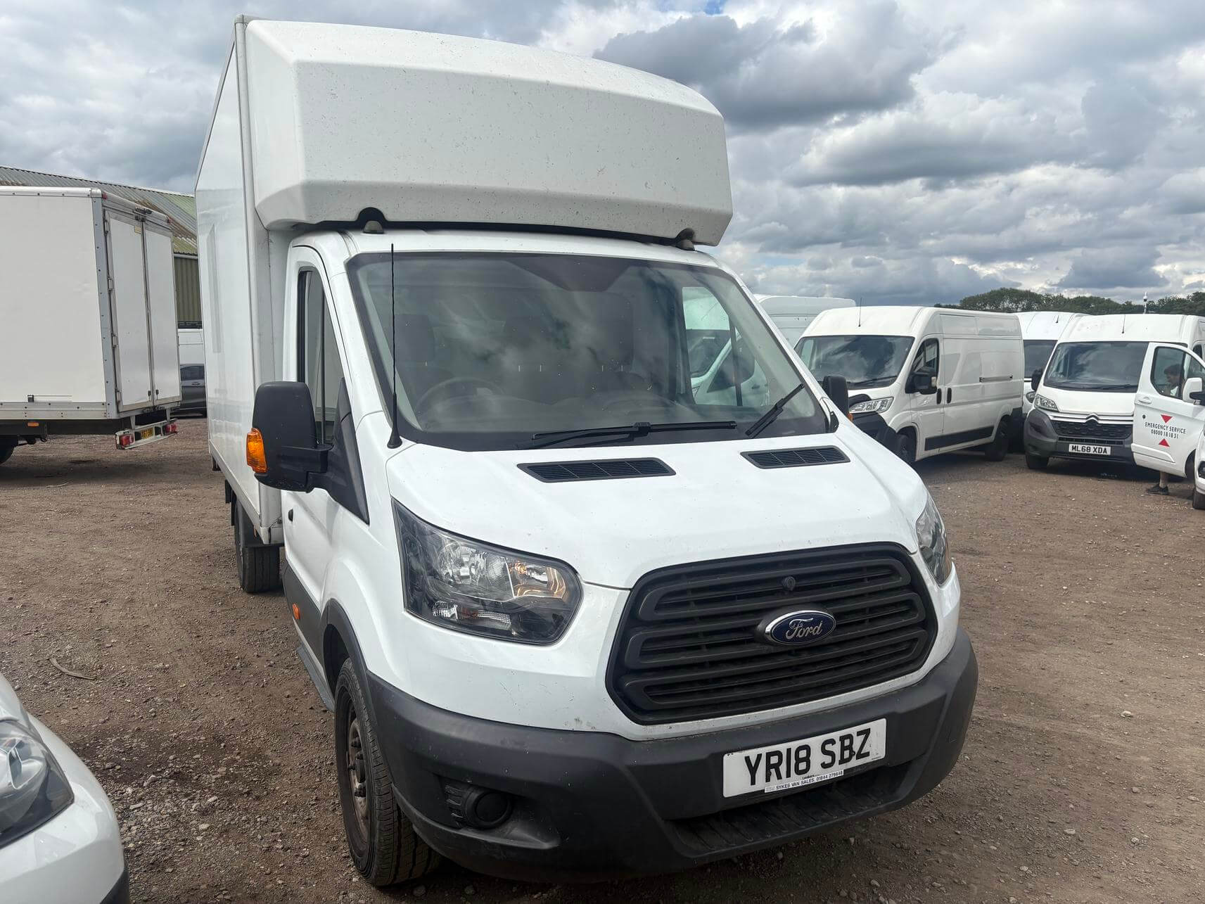 2018 Ford Transit Luton Box Van Tail Lift 58K Starts Runs Wet Belt Repair No Vat
