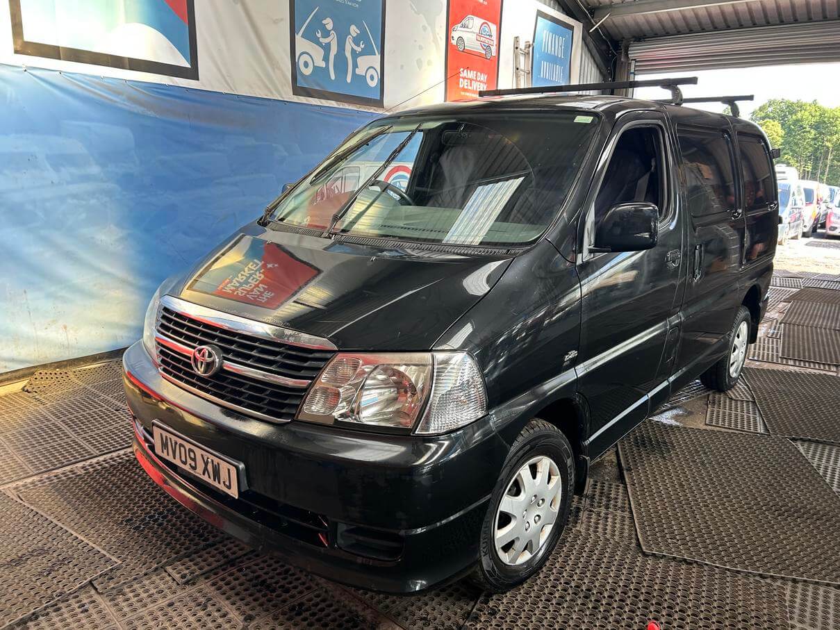 2009 Toyota Hiace 280 D-4D 120 Swb in black 1 owner from new fresh mot No Vat