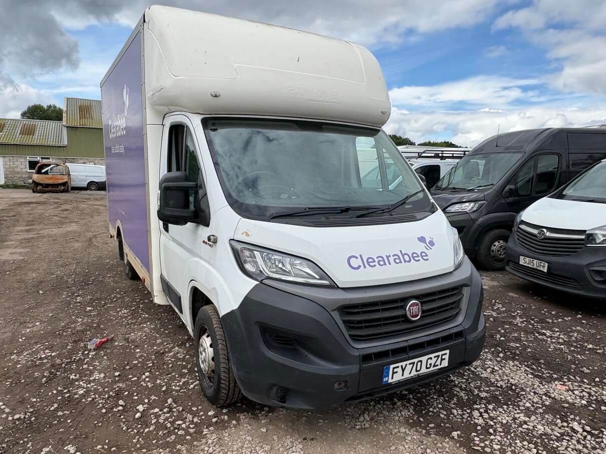 70 plate Fiat Ducato Luton low loader drives needs gearbox repair Euro 6 Vat Inc