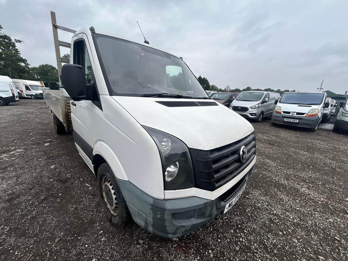 2017 Volkswagen Crafter Cr35 2.0 flat bed drop side noisy engine Euro 6 No Vat