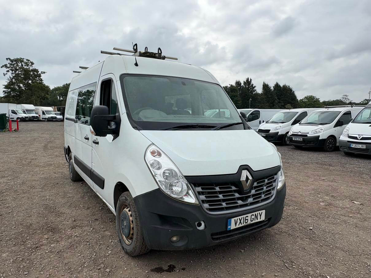 2016 Renault Master Mm35 Lwb Business 2.3 Dci factory crew cab fresh mot No Vat