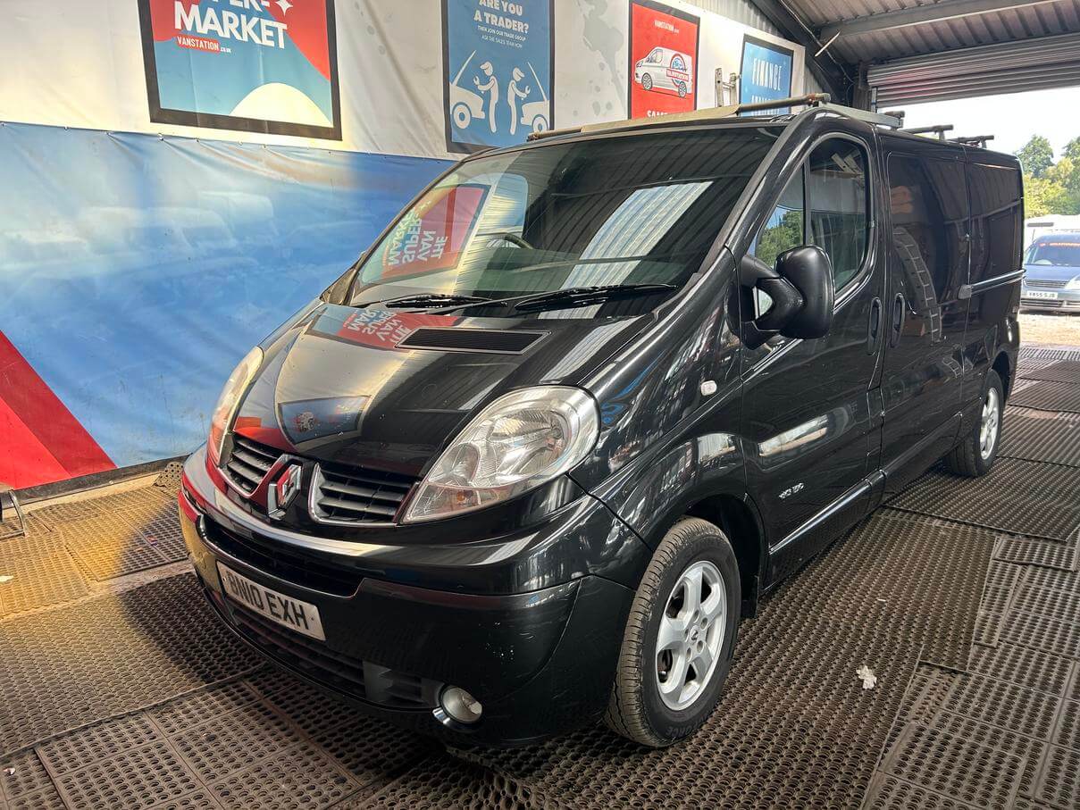 2010 Renault Trafic Vivaro Ll29 2.5 Dci Sport 150 Bhp Black Lwb Moted No Vat
