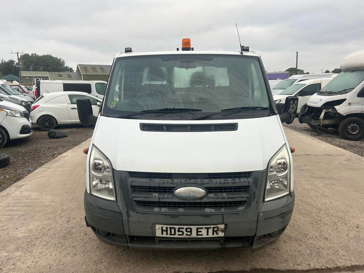 59 Plate Ford Transit T350 Lwb crew Cab tipper drives needs clutch repair No Vat