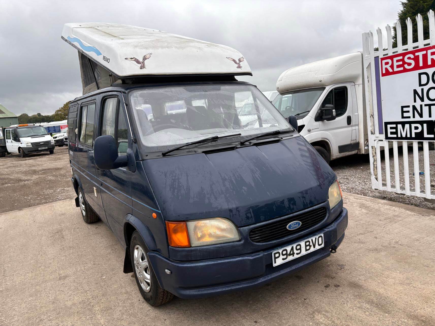 1996 Ford Transit 2.0 petrol Motorhome camper pop top roof 12 months mot bargain