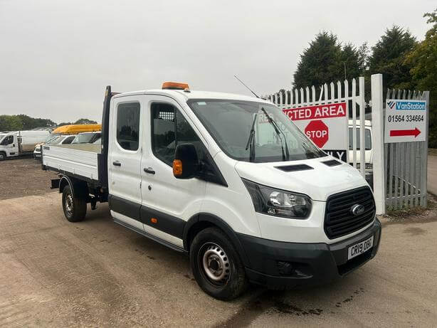 2019 Ford Transit 350 crew cab tipper super clean 64k miles Euro6 No Vat bargain