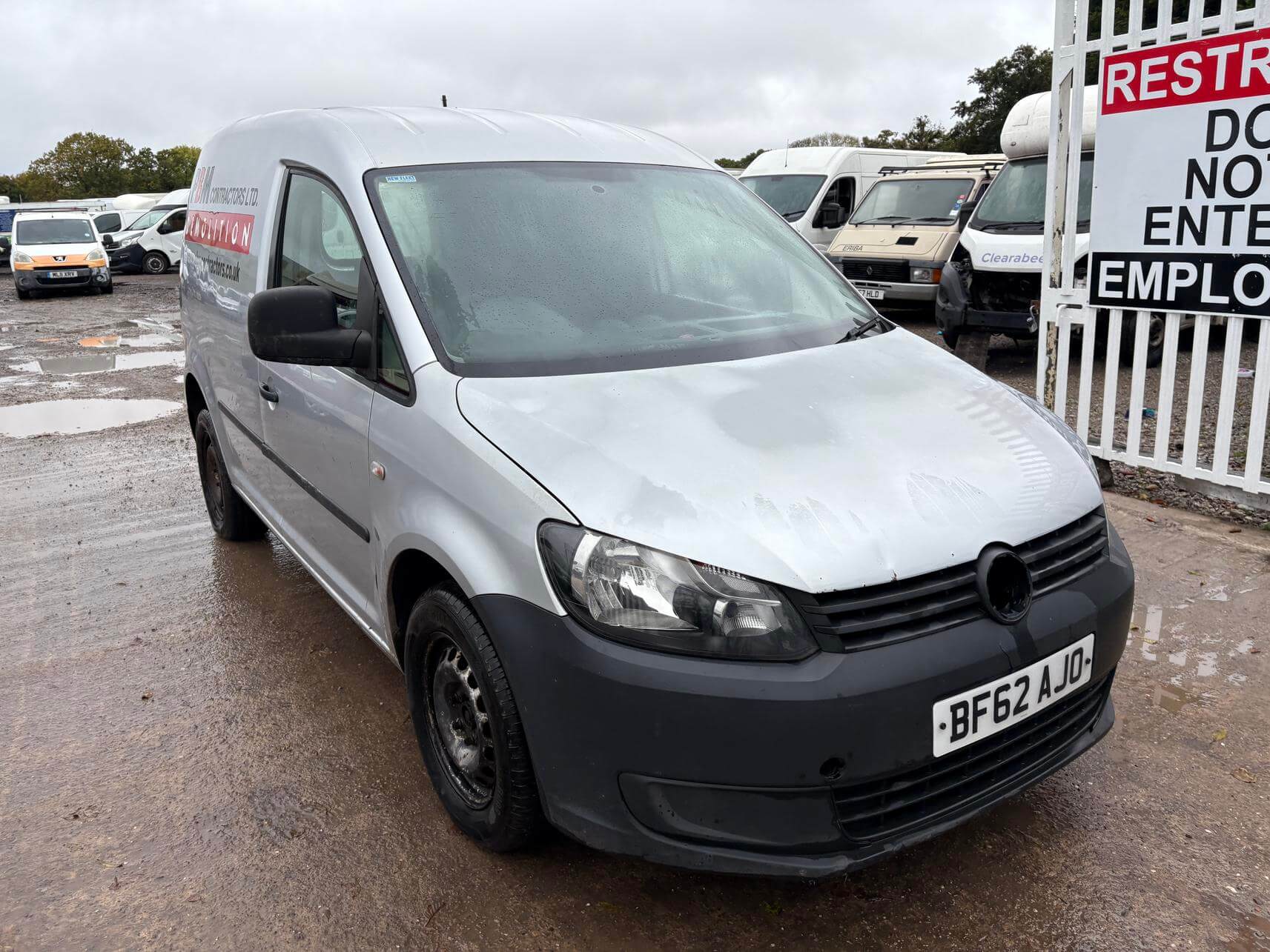 62 Plate Volkswagen Caddy silver  C20+ 1.6 Tdi 102 bhp 12 months mot 134k Vat Inc