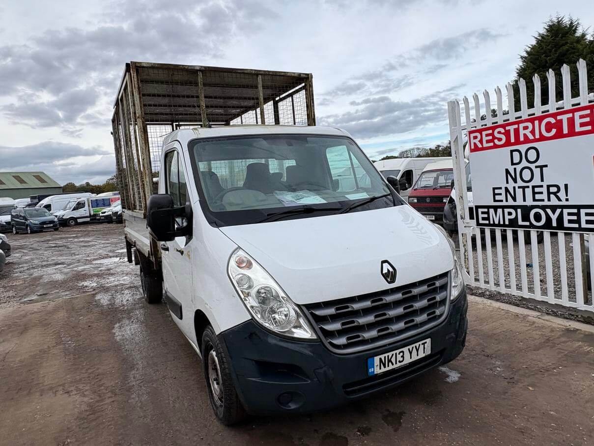 2013 Renault Master Movano Ml35 2.3 Dci 125 caged tipper 82k miles NoVat bargain