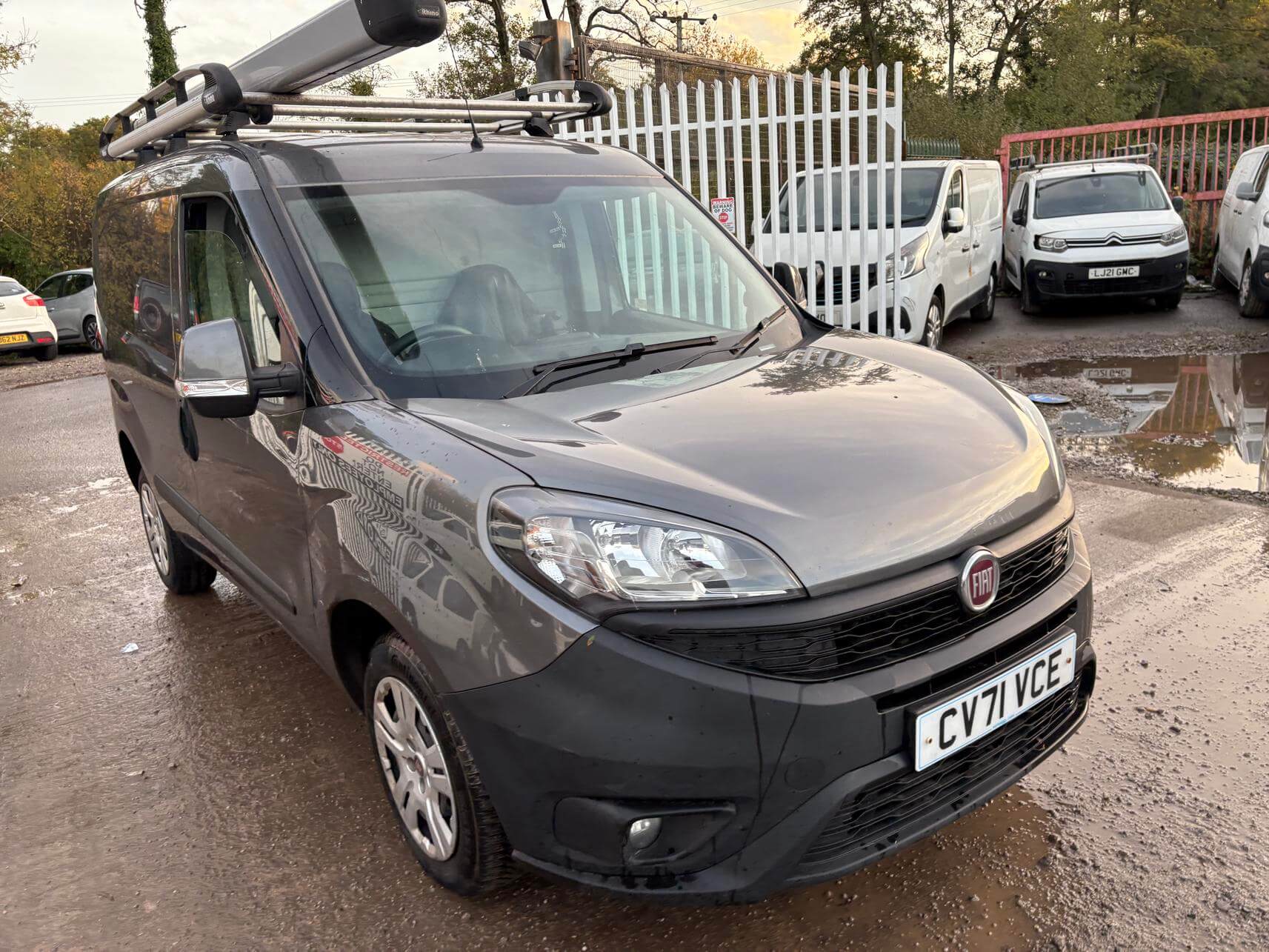71 Plate Fiat Doblo Cargo 1.3 16V Multijet 85k mikes metalic grey Euro 6 Vat Inc