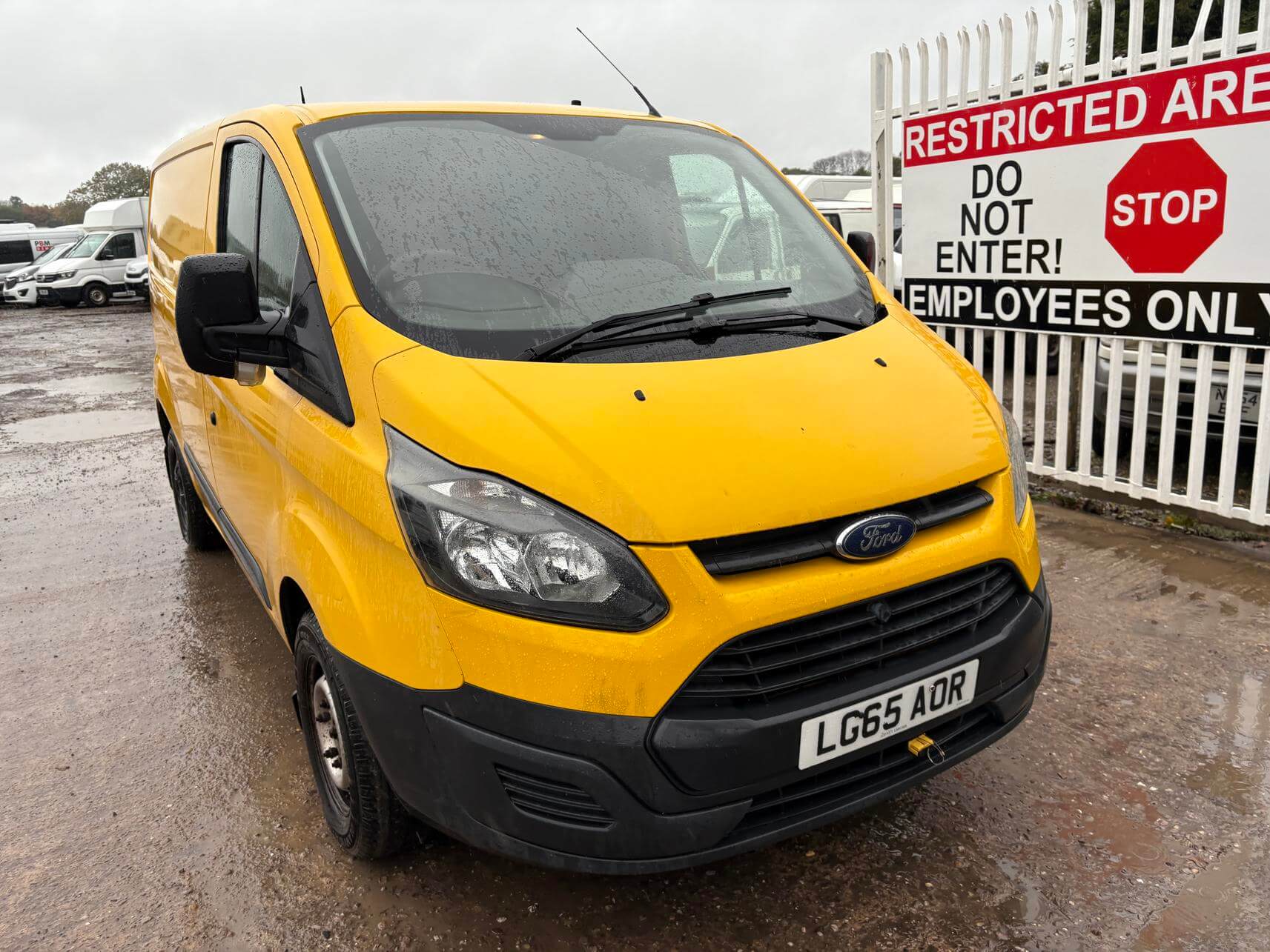 65 Plate Ford Transit Custom 310 2.2TDCI E-Tech yellow tail gate fresh mot NoVat