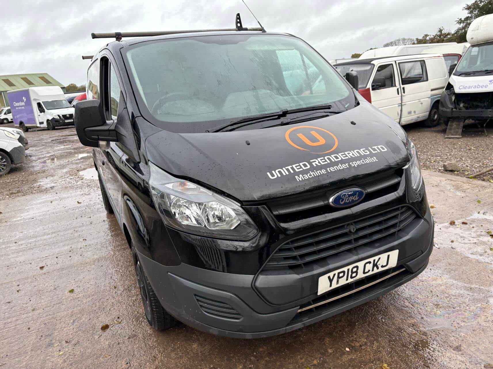 2018 Ford Transit Custom 270 black starts runs needs turbo repair Euro 6 No Vat