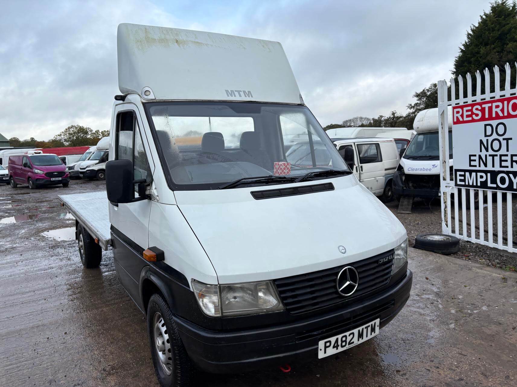 1996 Mercedes Sprinter 308D Lwb flat bed pallet truck long mot No Vat bargain