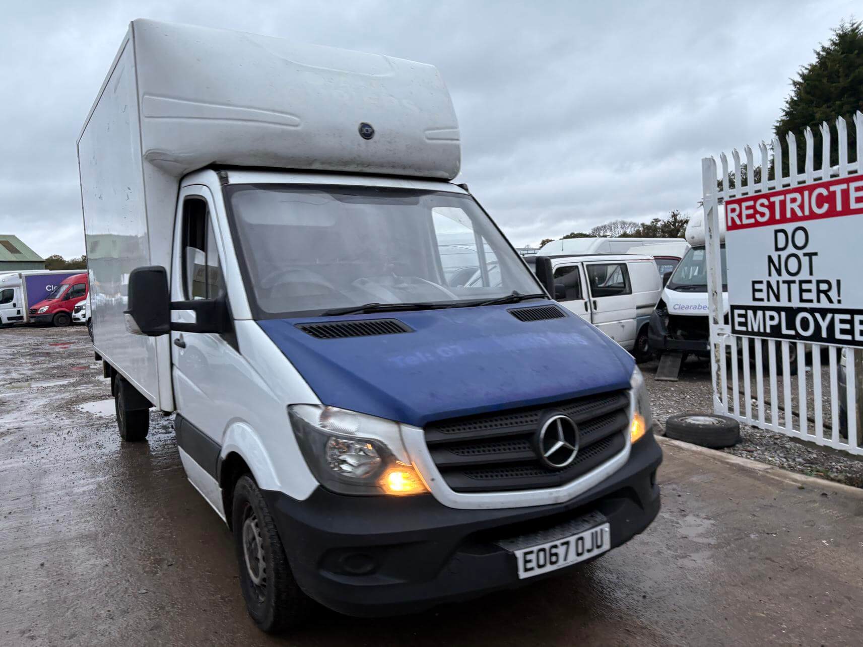 67 Plate Mercedes Sprinter 314 2.2 Cdi Luton box van tail lift Euro 6 Vat Inc