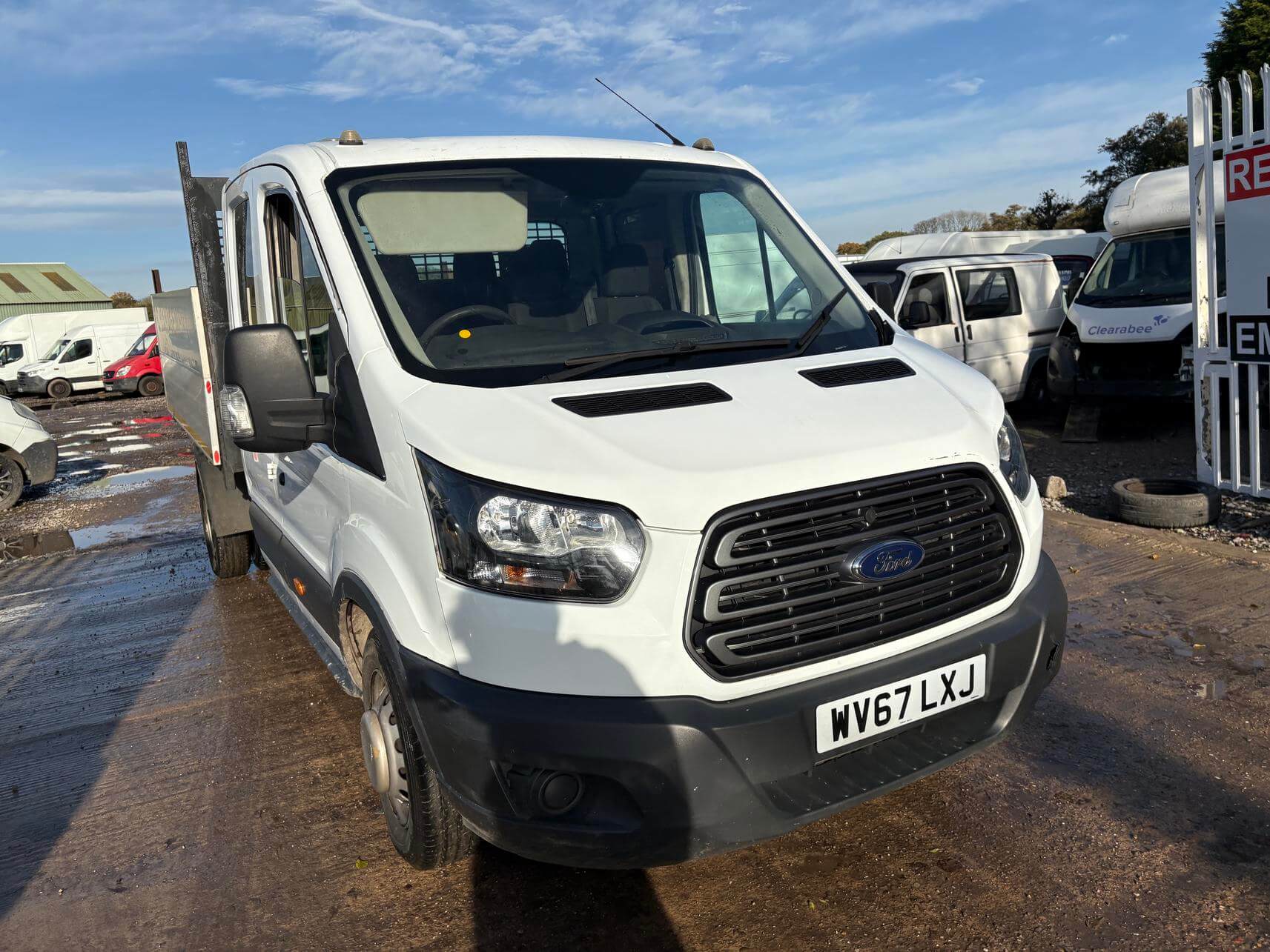 67 Plate Ford Transit 350 high sided tipper 103k miles Euro 6 No Vat bargain