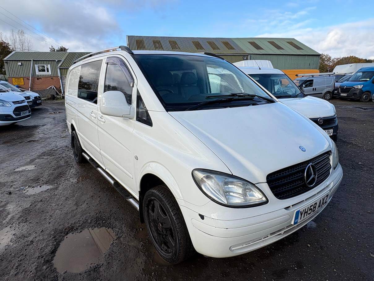 58 Plate Mercedes Vito Transporter lovely crew cab 109 2.2 Cdi fresh mot No Vat