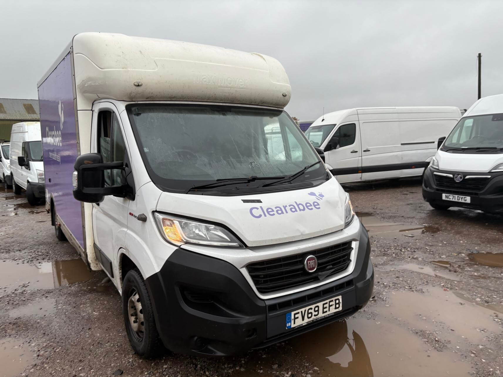 69 Plate Fiat Ducato 35 2.3 Multijet low loader Luton needs repair Euro6 Vat Inc