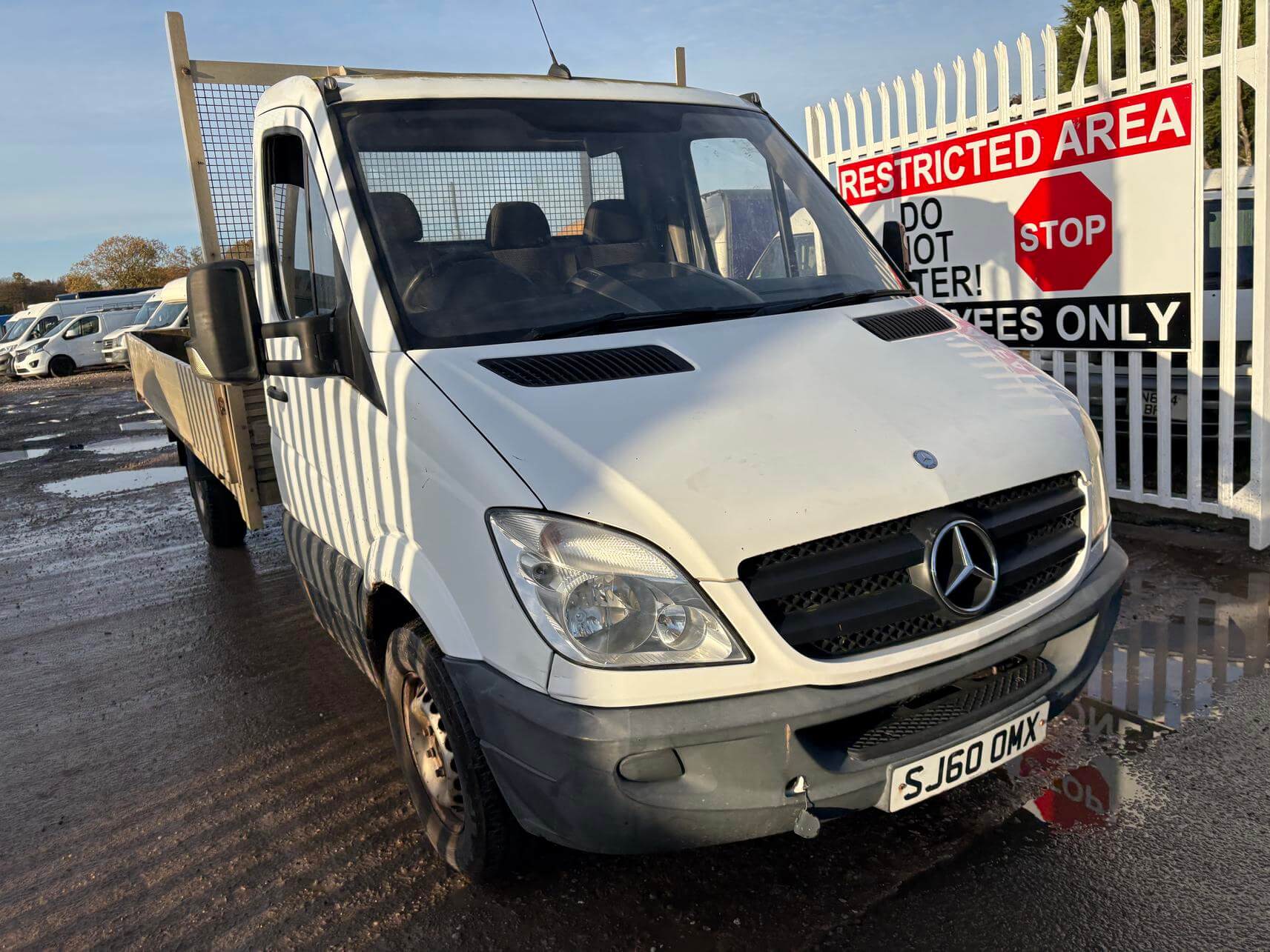 60 Plate Mercedes Sprinter 313 flat bed dropside excellent runner needs No Vat
