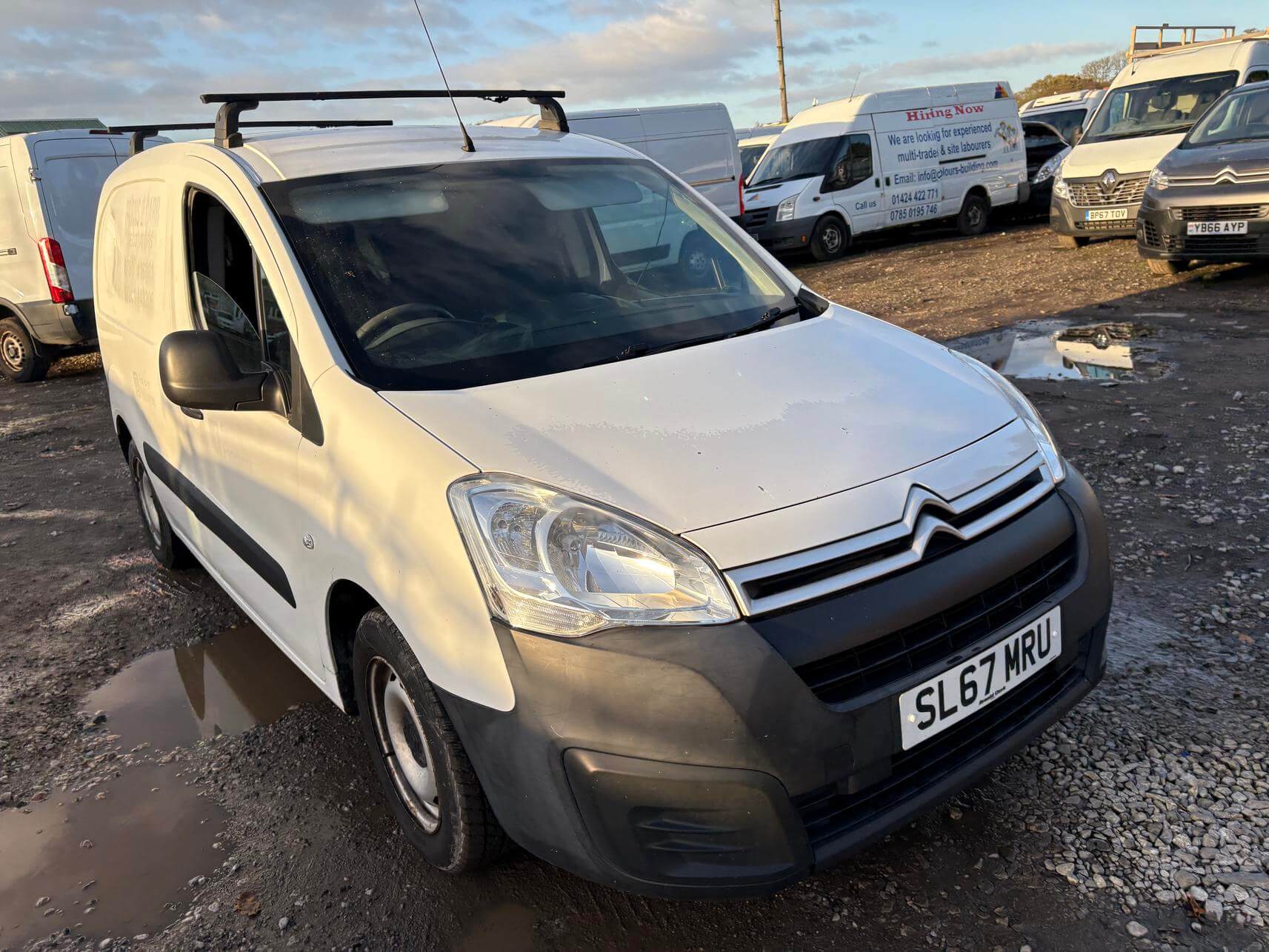 67 Plate Citroen Berlingo Partner 625Lx Blue 1.6 Hdi 12 Months Mot Euro 6 No Vat
